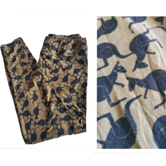 LulaRoe Tall & Curvy Leggings Women's TC (12-18) Aussie Kangaroo HTF Unicorn - Picture 1 of 12